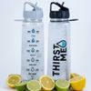 Thirstme Black 900ml Hydration Tracker water bottle