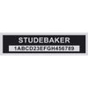 LVCE Custom Vin Tag-Compatible Studebaker