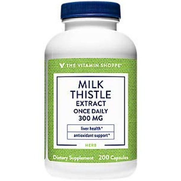 The Vitamin Shoppe Milk Thistle Extract 300 MG (200 Capsules)