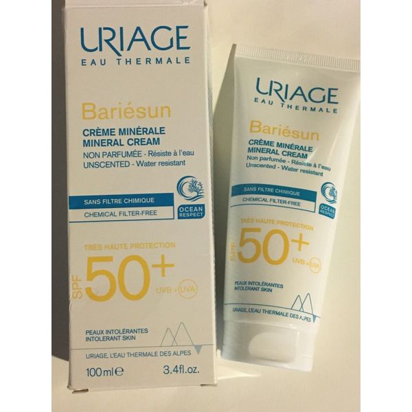 Uriage Bariesun Mineral Cream SPF50+ 3.4oz / 100ml Exp 01/2025 New Packaging