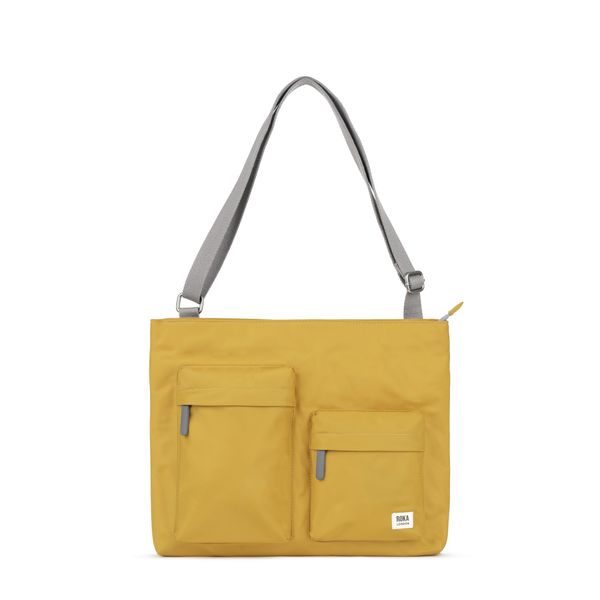 ROKA London Moorgate Laptop Crossbody Bag (Corn)