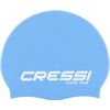 Cressi Ricky Jr Swim Cap - Badekappe Junior, Blau/Weiß, Einheitsgröße
