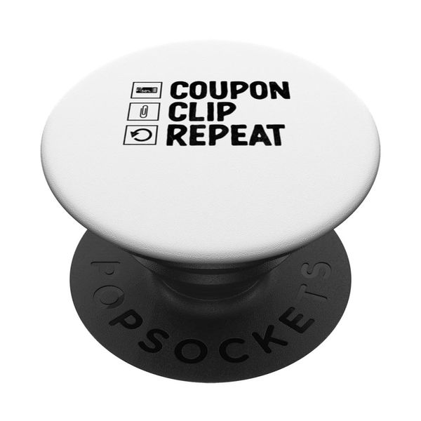Gutschein-Clip Wiederholungsticket Gutscheine Einkauf Couponing PopSockets mit austauschbarem PopGrip