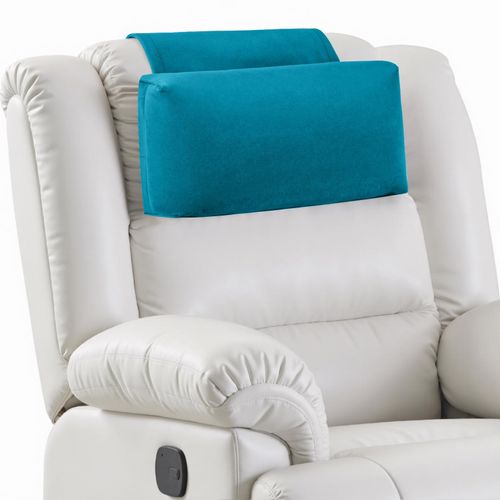 AHUAWA Neck Pillow for Recliner Chair, 14" Adjustable Recliner Pillow for Headrest, Soft Velvet Weighted Back Non-Slip Head Pillow for Recliner, Couch, Chair, Sofa