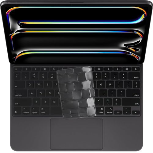 ProElife Keyboard Cover Skin for 2024 iPad Pro 13-inch M4 Chip (A2925/A2926) Magic Keyboard US Enter TPU Protector for iPad Magic Keyboard M4 iPad Pro 13'' 2024 Accessory (Tinting Black)