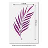 CraftStar Palm Frond Stencil - Reusable Mylar Palm Leaf Stencil