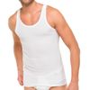 Schiesser Essentials Fine Rib Vests Pack of 6 White, White