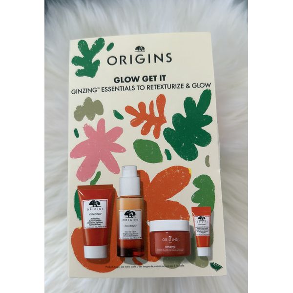 Origins 4 piece Glow Get It Gift Set Essentials Retexturize & Glow P162