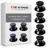 DevineCustomz® 4x Black Xbox One elite One S Thumb Stick Latest Version Replacement Controller Analogue Repair ThumbSticks