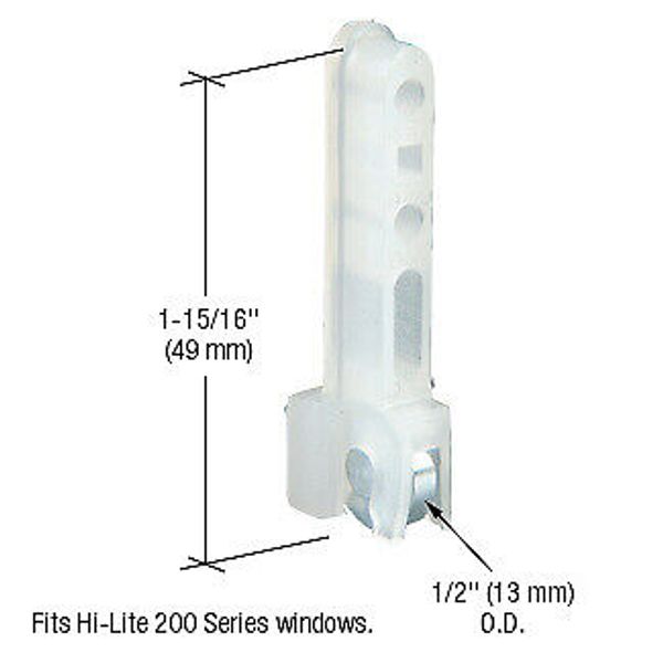 Sliding Window Roller with 1/2" Steel Wheel for HiLite 200 Series Windows