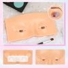 5D Makeup Exercise Face Board, Perfect Aid for Practising Makeup Practice Board, Makeup Practice Face Board, Reusable Silicone Makeup Practice Board