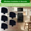 5 Pack 316442513 Range Surface Burner Knobs,Stove Control Knobs Replacement Compatible with Frigidaire,Kenmore,Sears Range Oven,Replace 1465864,AH2332411,AP4327071,EA2332411(Black)