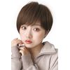 Brightlele hf1284-TMB-M Wig, Short, Full Wig, Bob, Natural, Men's Clothing, Short Hair, Short Bob