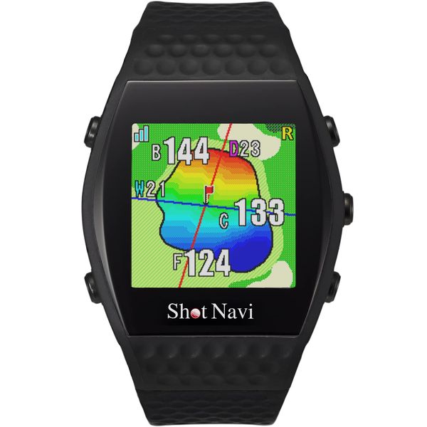 ShotNavi INFINITY BK M10 GPS Chip, Green Shape, Ultra Light, 1.7 oz (48 g), Made in Japan, GPS, Golf Navi, Golf Rangefinder, Golf Watch, Competition Use