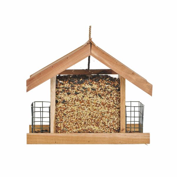 Perky-Pet 50144 Deluxe Chalet Cedar Feeder, 5.2-Pound Capacity