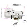 SPARES2GO Washing Machine Door Interlock Switch Compatible with Bosch WAA WAB WAE Series
