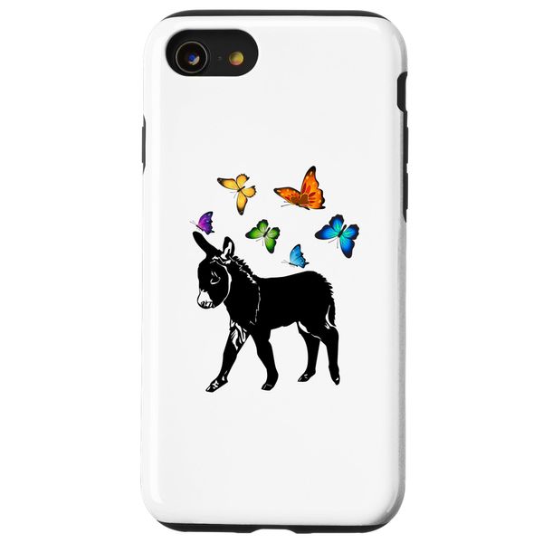 iPhone SE (2020) / 7 / 8 baby Donkey with Butterfly Case