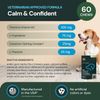 VetriScience Veterinary Strength Calm & Confident Chews - Stress Supplement for Pets - Supports Brain Function for Cats & Dogs - with L-Theanine, Thiamine & More - 60 Count