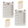 ECONUS Checklist, Property Checker, Plan Note, Todo List, Bear Shape, Set of 2