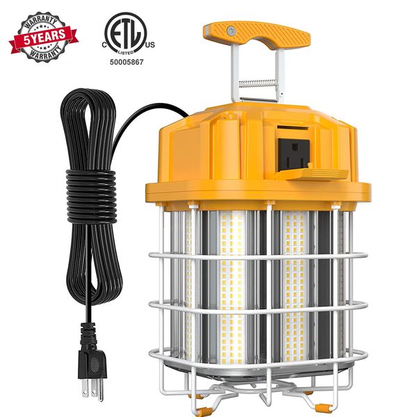 Linkable LED Work Lights Building Construction Job Site Temporary Work Light 80W