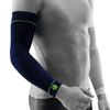 Bauerfeind SPORTS COMPRESSION ARM SLEEVES Supports the arms with compression effect, breathable and easy to move, sports arm sleeves [Sports series 2-piece set SXL short long white, red, etc. 7 colors made in Germany] (Small/Long , Navy