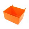 JSP Manufacturing Small Plastic Orange Pegboard Storage/Part Bins (20)