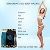 500g DERMAWAX Professional Azulene Hard Wax Beads with Coconut oil Full Body Stripless Depilatory Waxing Film Wax Beans Less Pain Formula Hair Removal of Face Legs Armpit Bikini Line Brazilian Waxing