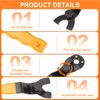 sourcing map 2pcs Angle Grinder Wrench 0.4"-1.6"(10-40mm) Range Universal Adjustable Lock Nut Pin Replacement Wrenches Spanner for Angle Grinder Machine Table Grinder Marble Machine, Yellow