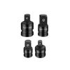 YFFSFDC Socket Adapter Set, Insertion Angle Conversion Sockets, Set of 4, 1/2", 3/8", 1/4" Insertion Angle Conversion Adapter, Impact Socket Adapter, High Strength, Tire Replacement, Car Repair