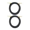 Audio2000's C25 1/4 Inch TRS Right Angle Cable (25 Feet 2 Pack)