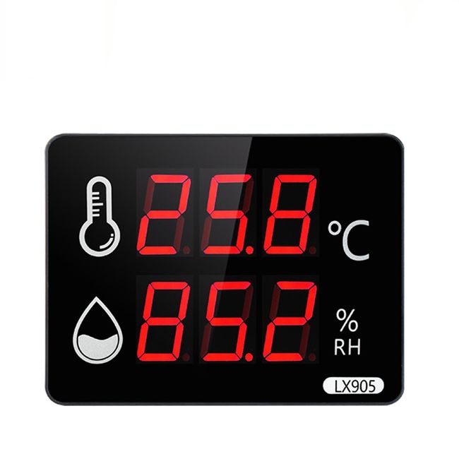 LED Thermometer Digital thermometer Hygrometer Industrial with Temperature  sensor LX905