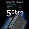 USB 3.0 Switch 4 Computers Sharing 4 USB Peripheral Devices Switcher for PC Laptop Mouse Keyboard Scanner Printer with 3.5mm Audio Output