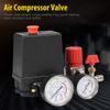 Air Compressor Air Compressor Air Valve Switch with Gauge Compressor Pressure Regulators Pressure Switch Control Valve (Plastic Manometer)