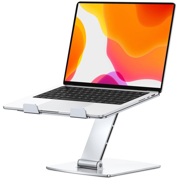 CIRYCASE Adjustable Laptop Stand, Aluminum Fast Cooling Laptop Riser for Desk, Ergonomic Foldable & Portable Computer Stand Holder Compatible with MacBook Air/Pro, HP, Lenovo 10-16" Notebooks