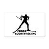 CafePress Cross Country Skiing Rectangle Car Bumper Magnet