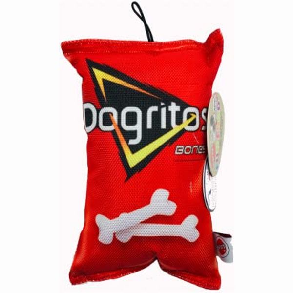 54446 8" Dogritos Chip Dog Toy - Quantity 3