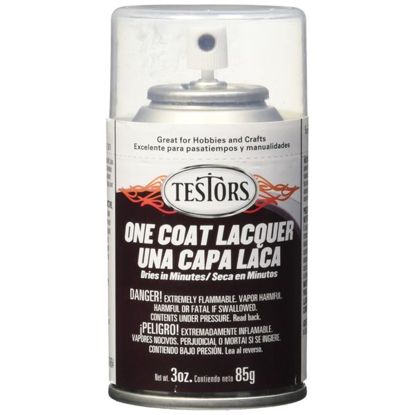 Testors TLACQUER-1834 Aerosol Lacquer Paint 3oz-Wet Look Clear