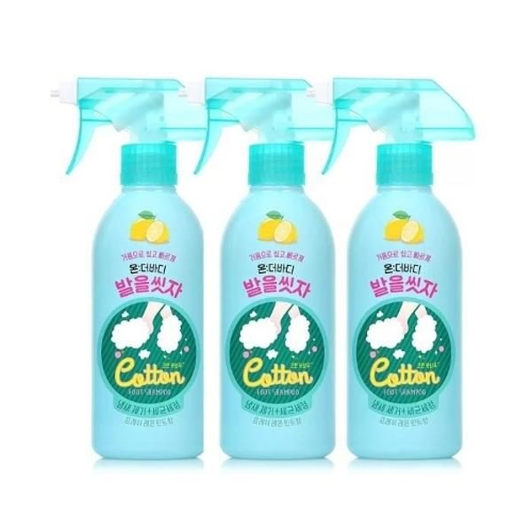 [On the Body] Costco On the Body Foot Spa Bubble Cleanser Fresh Lemon Mint Flavor 385ml 3pcs