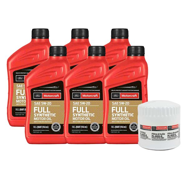 Motorcraft OEM Engine Oil Change SAE 5W-20 Kit For Ford Edge Lincoln Mercury
