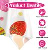 ZSTNPP Easter Table Cloth, 137x274cm Rectangular Plastic Waterproof white Easter Eggs Tablecloth, Easter Party Supplies, Easter Table Decorations for Easter Party