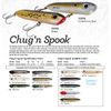 Heddon Chug'N Spook Lures, Silver Mullet, 4.875-Inch