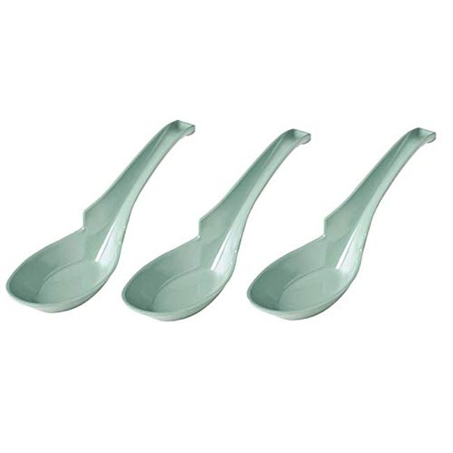 Renge Spoons, Set of 3, 4 Colors, Ramen Shop Astragalus (Celadon)