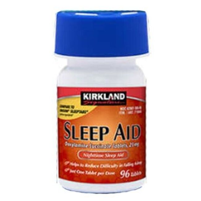 Kirkland Sleep Aid Doxylamine Succinate 25 Mg 96 tablets EXP: 4/26