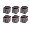 Silver Cup Half Dozen Plum Purple Pool Cue Chalk