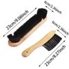 2 Pcs Pool Table Brush Cleaner Kit Billiard Table Cleaning Tool Pool Table Rail Brush Set for Billiard Table and Corner Cleaning