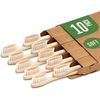 10 Pack Bamboo Toothbrushes, Biodegradable BPA-Free, Eco-Friendly Soft Bristles