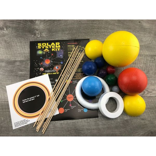 Solar System Model Kit (PAINTED, NO BOX)(GREAT STEM PROJECT)!!!