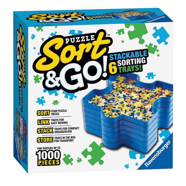 Ravensburger Puzzle Accessory Sorting Trays - Suitable For Jigsaws Up to 1000 Pieces