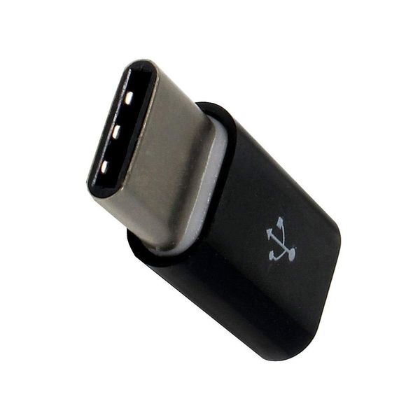 Mobile-Laden Micro USB Adapter kompatibel mit LG K61,USB-C auf Micro USB,schwarz
