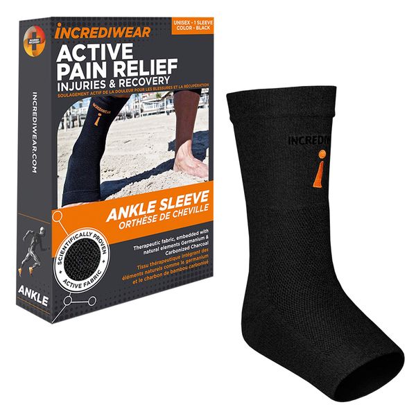 Incrediwear Ankle Sleeve - Ankle Brace for Women and Men for Joint Pain, Swelling & Inflammation, Ankle Support for Working Out, Running and Joint Pain Relief (Black, Small/Medium)